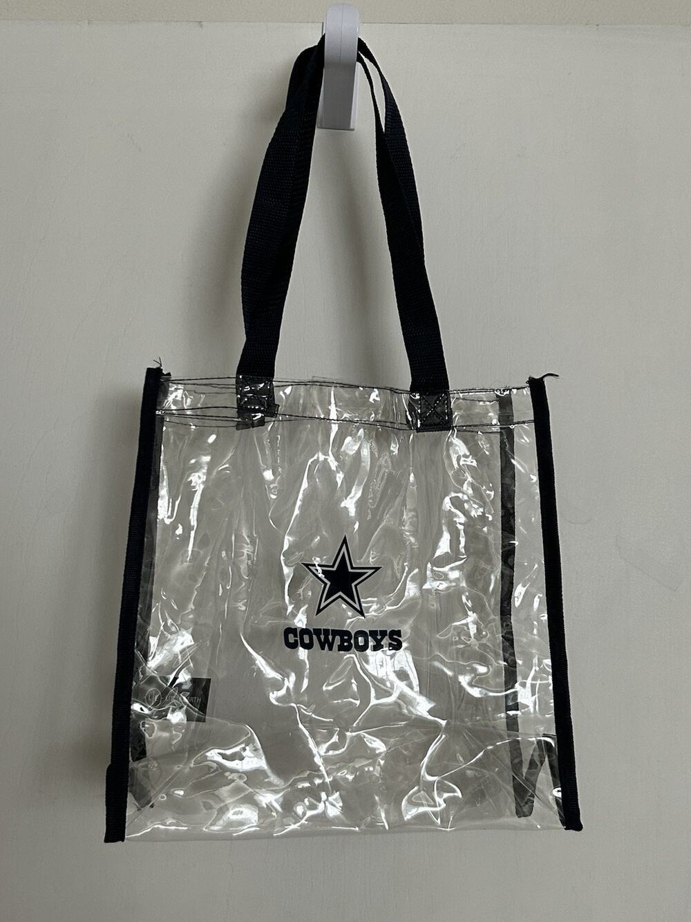 Dallas Cowboys Stadium Approved Clear Plastic Tote Bag NFL
